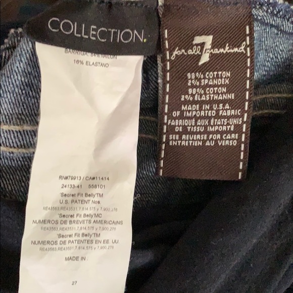 7 for all mankind maternity jeans. - Picture 4 of 8